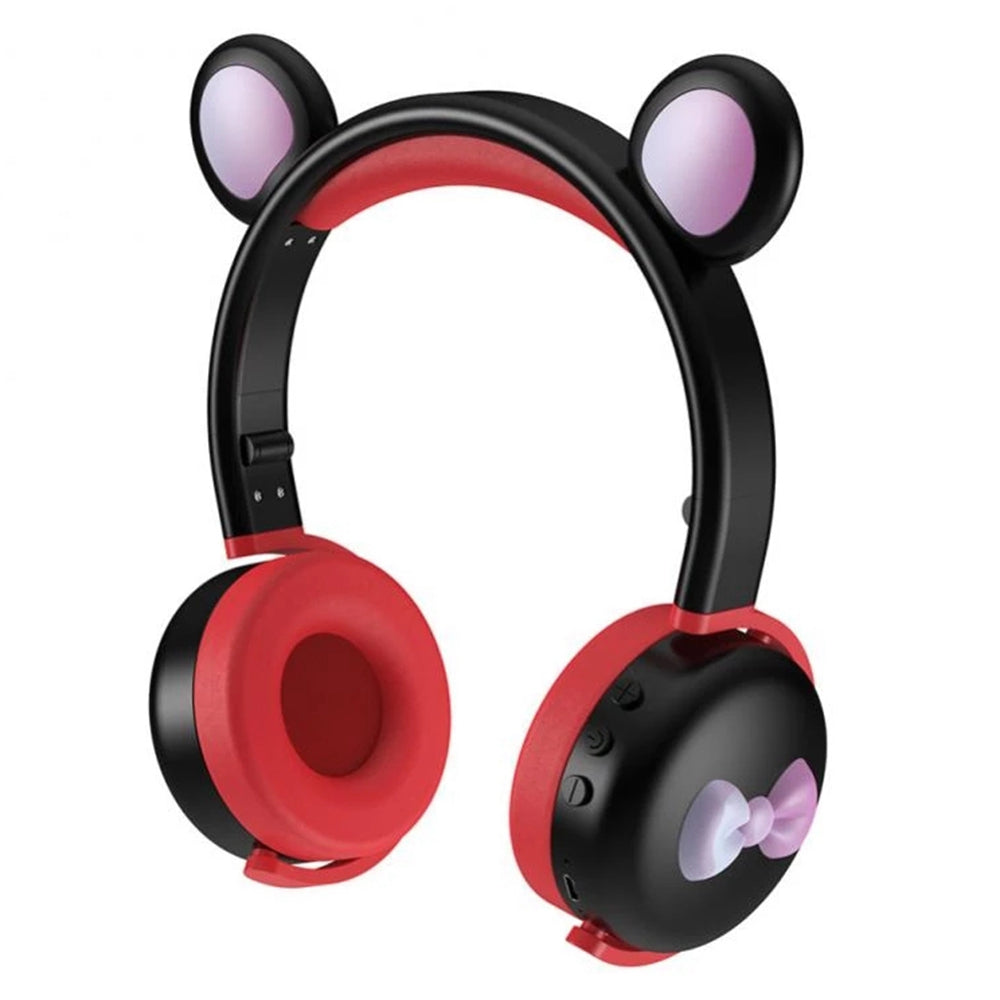BK7 Cute Bear Wireless Bluetooth Headset Cartoon LED Light AUX-In Over Ear Headphone Children's Gift (CE Certificated) BK7 Cute Bear Wireless Bluetooth Headset Cartoon LED Light AUX-In Over Ear Headphone Children's Gift (CE Certificated)